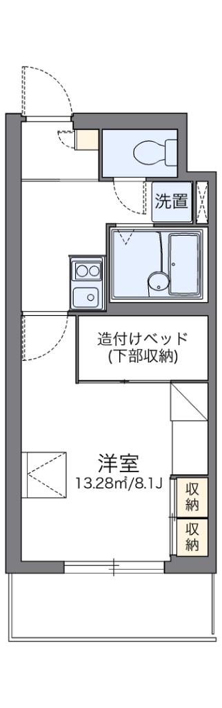 レオパレスサランズ日吉 間取り図