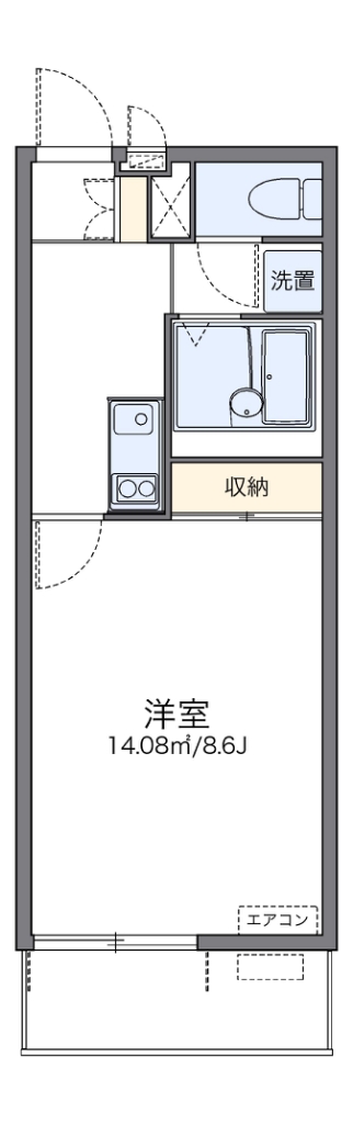 レオネクストパークふじみ野 310号室 間取り