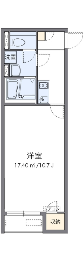 クレイノイヤサカ 207号室 間取り