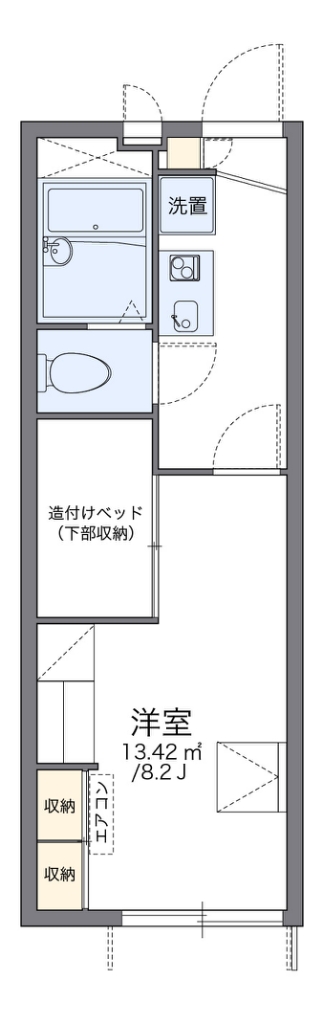 レオパレスバロンⅠ 間取り図