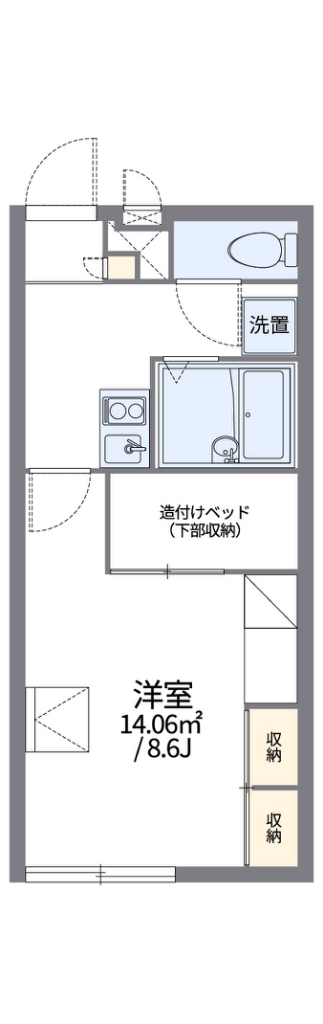 レオパレスフォレスト　浅羽野 212号室 間取り