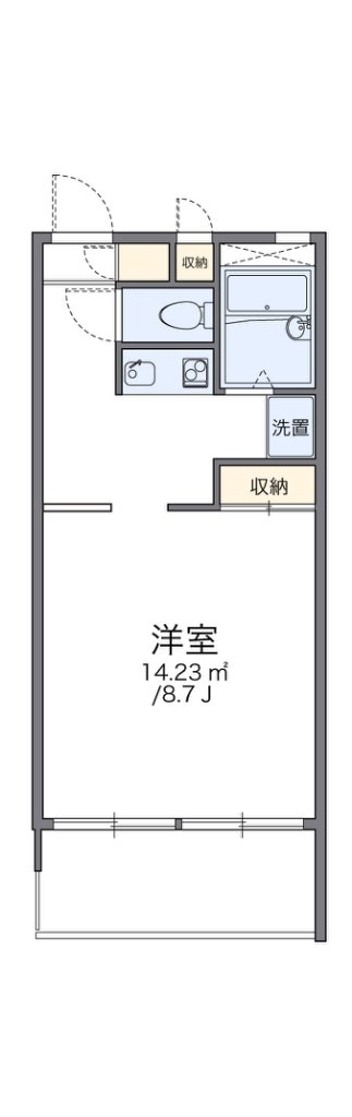 レオパレスフォーリス 301号室 間取り