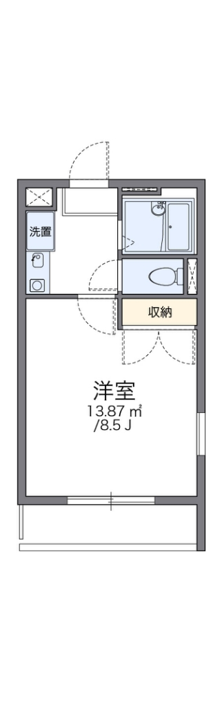 レオパレスＣｙｐｅｒｕｓ 305号室 間取り