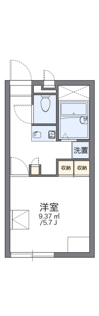 レオパレスベンターナ 間取り図