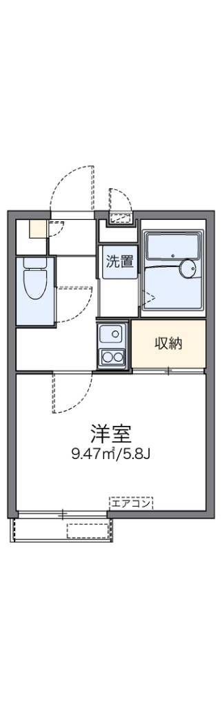 レオパレスダイヤモンドマーシュ 間取り図