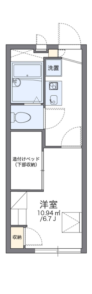 レオパレスヒルサイドハイツ菅田 間取り図