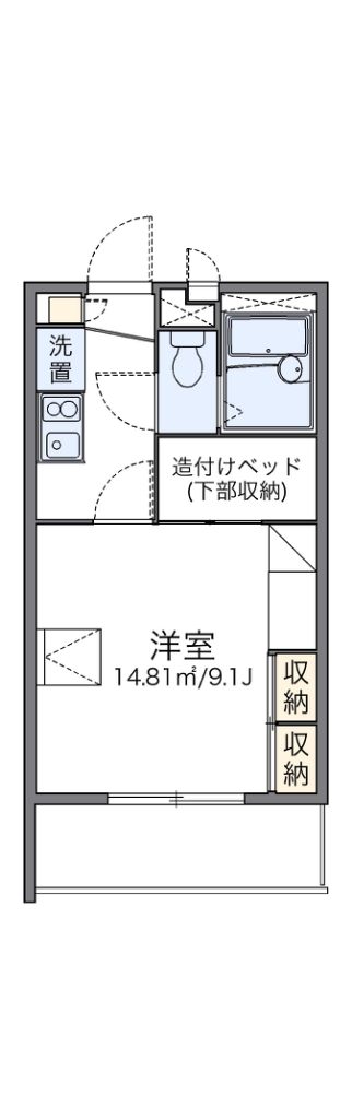 レオパレスセント・ヴィラージュ 101号室 間取り