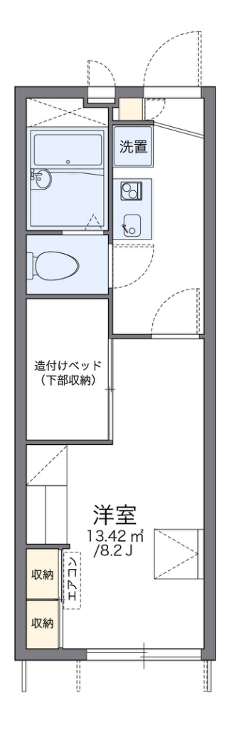 レオパレスバロンⅠ 間取り図