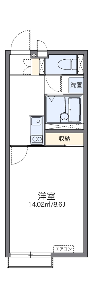 レオネクストセレーネ 102号室 間取り