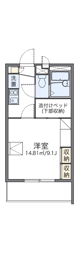 レオパレスセント・ヴィラージュ 110号室 間取り