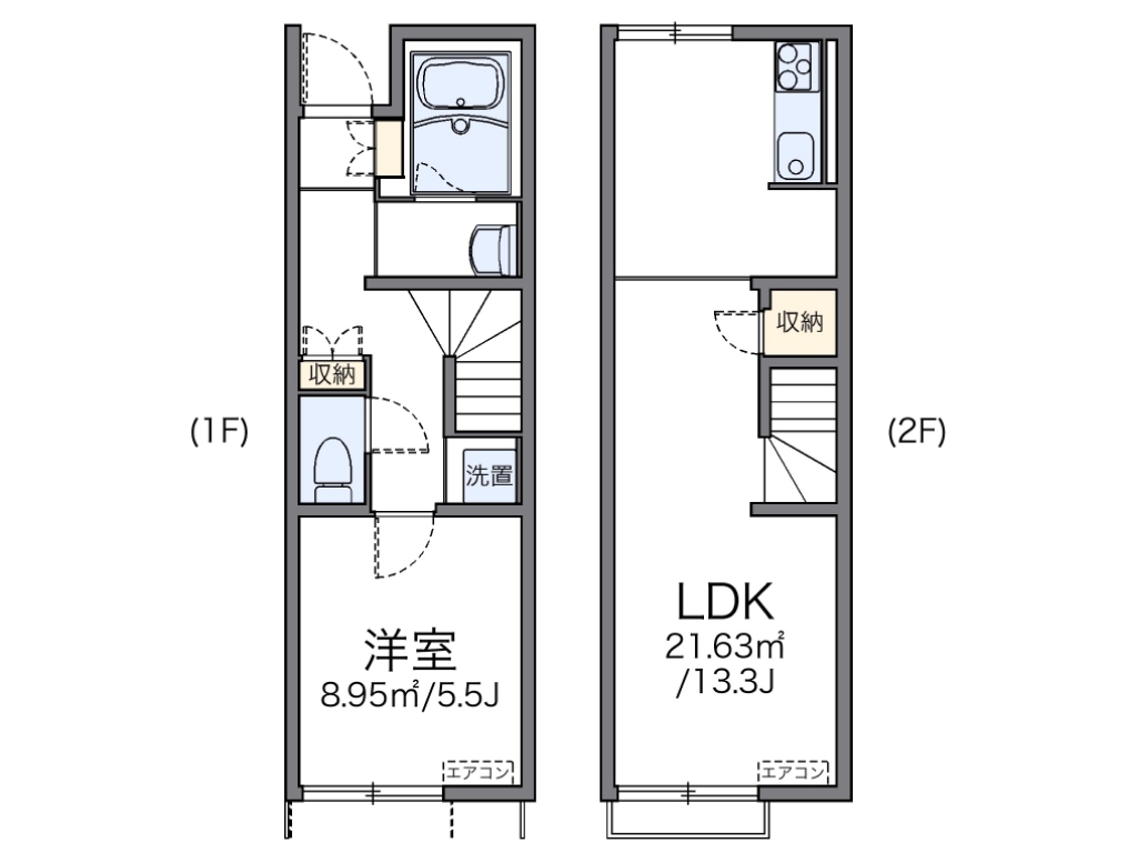 レオネクストＳＨＯＮＡＮⅢ 106号室 間取り