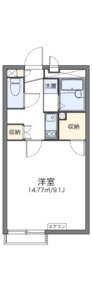 レオネクスト屋敷添 104号室 間取り