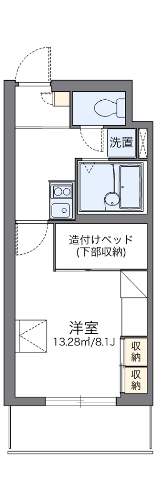 レオパレスサランズ日吉 403号室 間取り