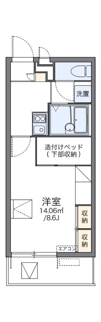 レオパレスアウローラ 間取り図