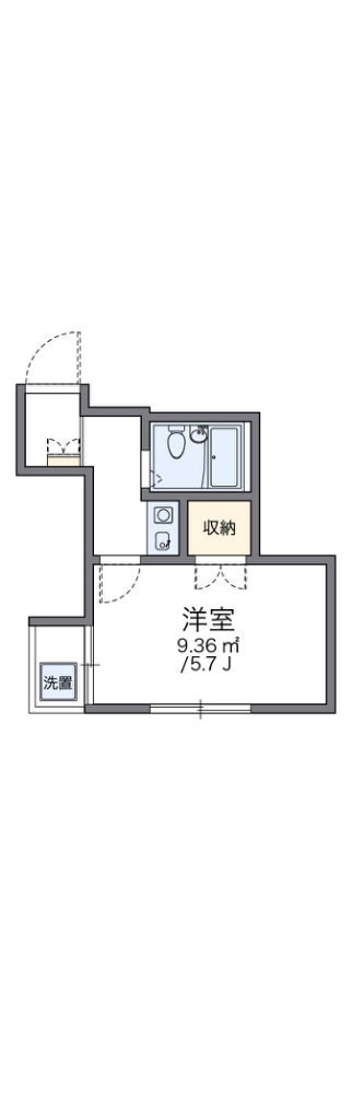 レオパレス衣笠第１ 間取り図