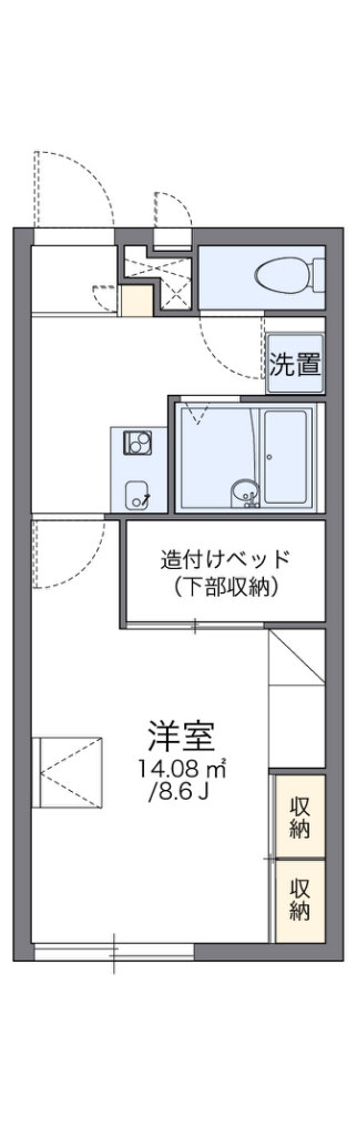 レオパレスエスベランス 間取り図