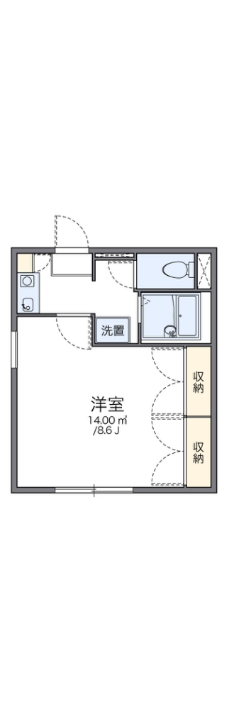 レオパレスメローネⅡ 間取り図