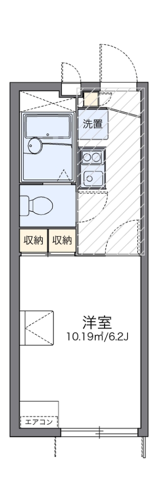 レオパレスカメリアⅢ 間取り図