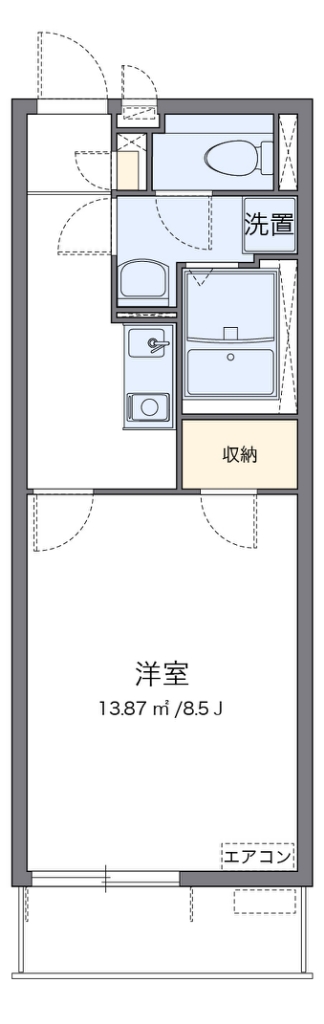 ヴィアロ谷原レジデンス 209号室 間取り