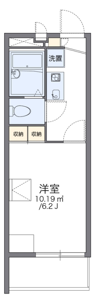 レオパレス大倉山メルベーユⅡ 301号室 間取り