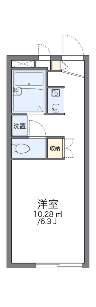 レオパレスフォンテーヌⅣ 間取り図