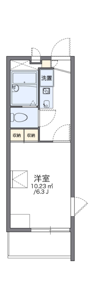 レオパレス光が丘 間取り図