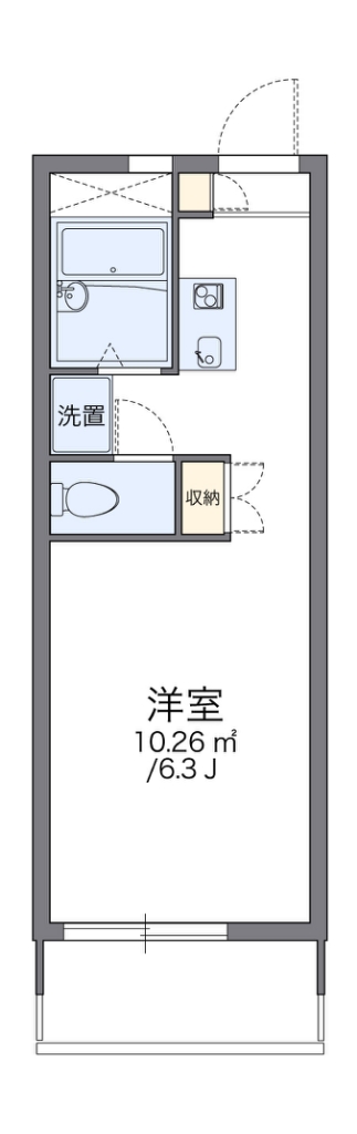 レオパレスカーサ・ベル 間取り図