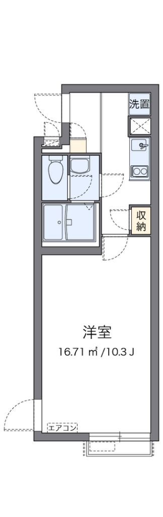 クレイノ練馬光が丘 205号室 間取り