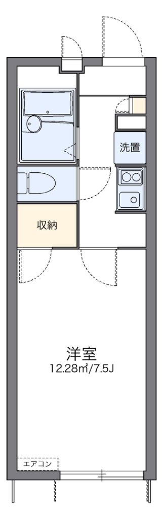 レオパレスルフラン東越谷 間取り図