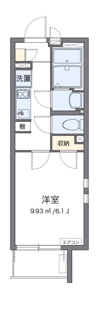 クレイノサークル　平和台 301号室 間取り