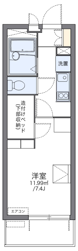 レオパレスエスタⅣ 間取り図