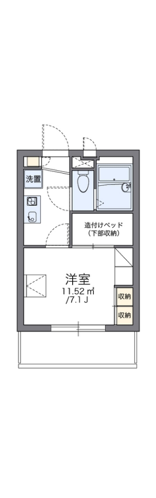 レオパレス日野ＯＧＭⅡ 302号室 間取り