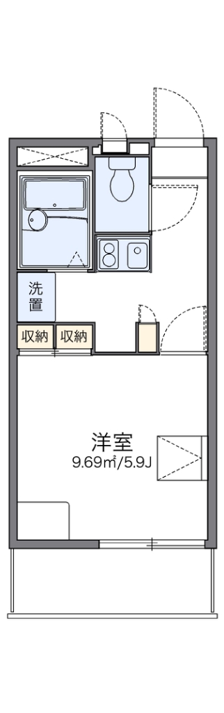 レオパレス北斗 間取り図