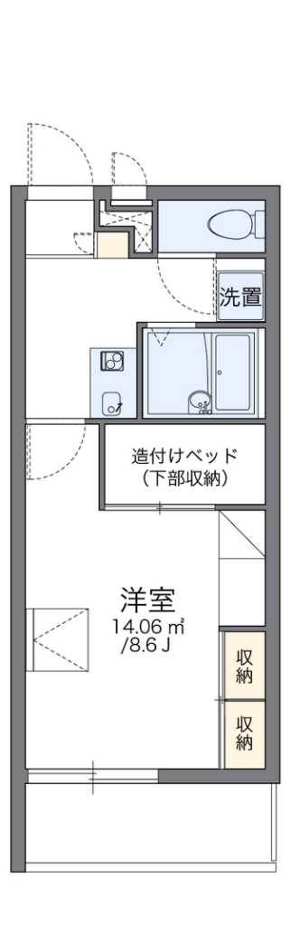 レオパレスメイプルヒルズ 間取り図