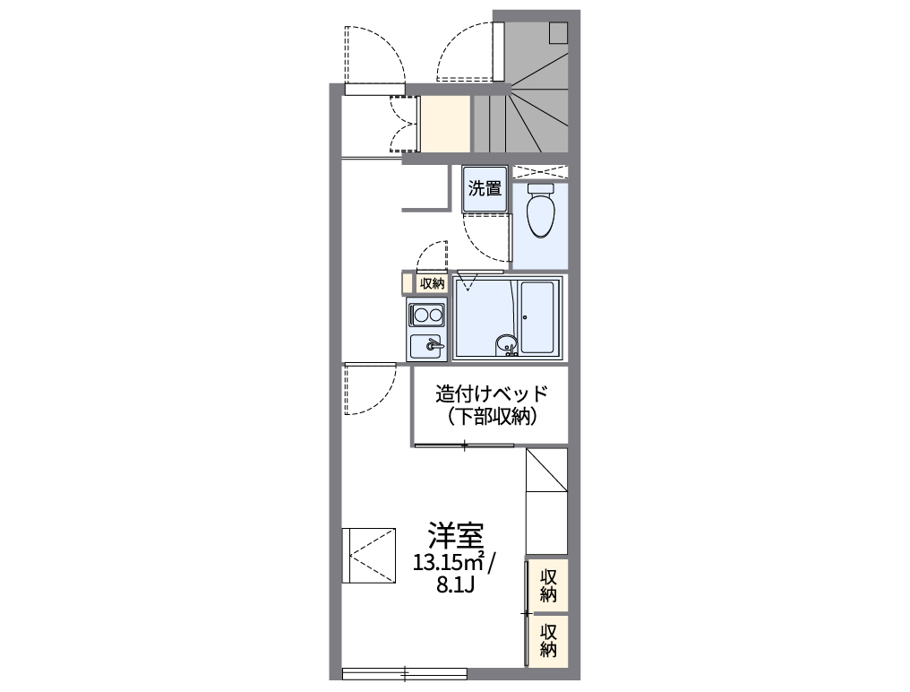 レオパレス西坂戸 間取り図