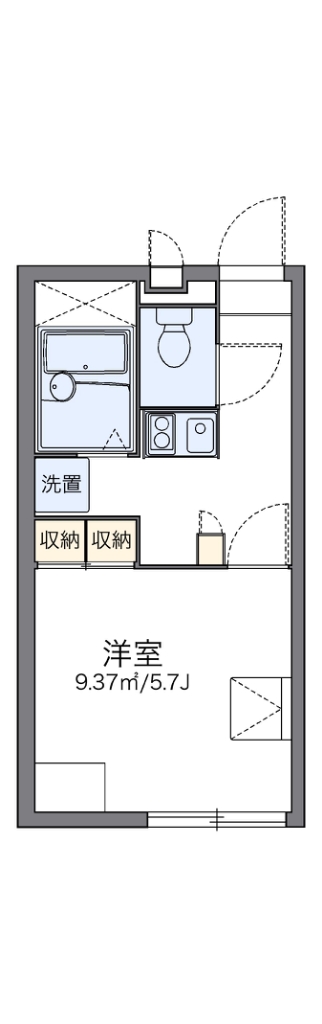 レオパレスアミティエ 205号室 間取り