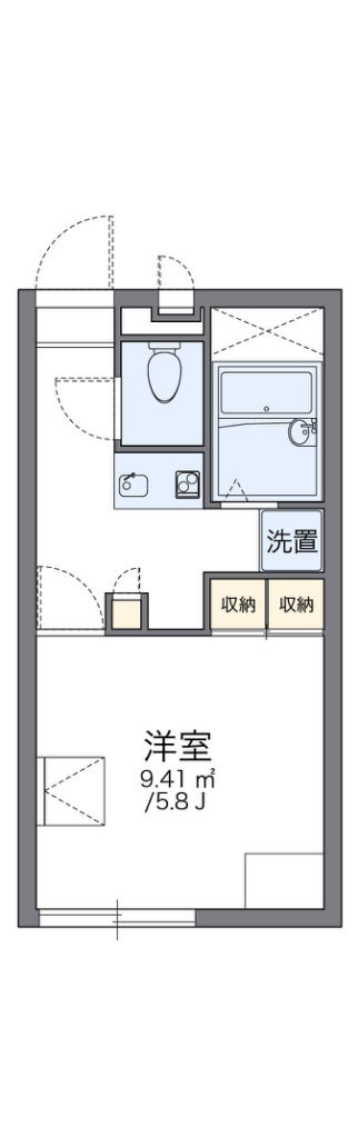 レオパレス成美 103号室 間取り