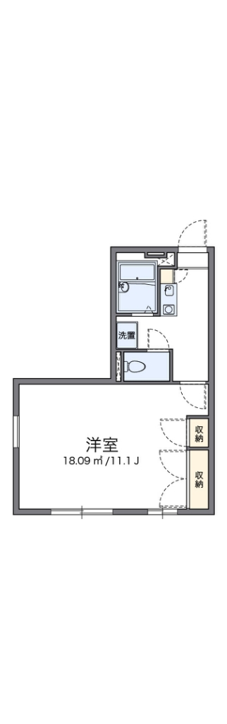 レオパレス金子 101号室 間取り