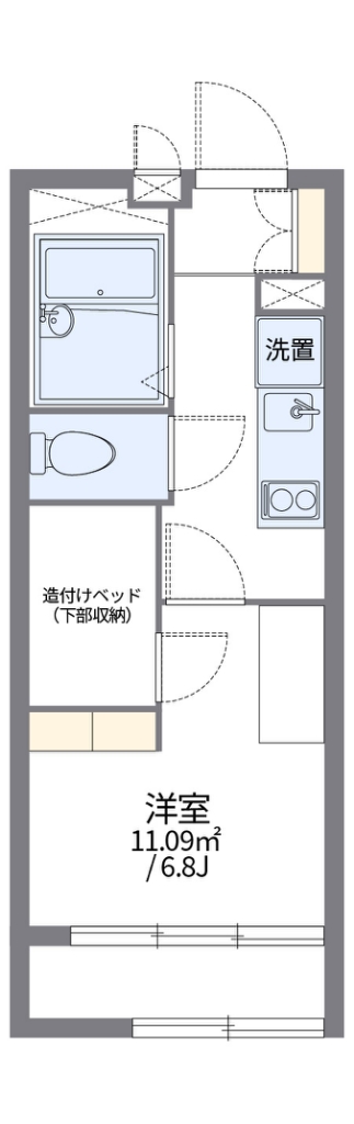 レオパレスルミエール西台 205号室 間取り