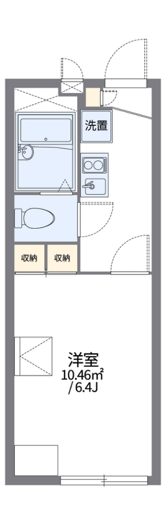 レオパレス鶴ヶ島 203号室 間取り