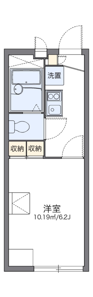 レオパレスグリーンハイツ４号 104号室 間取り