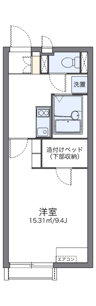 レオネクスト鳶尾Ⅱ 204号室 間取り