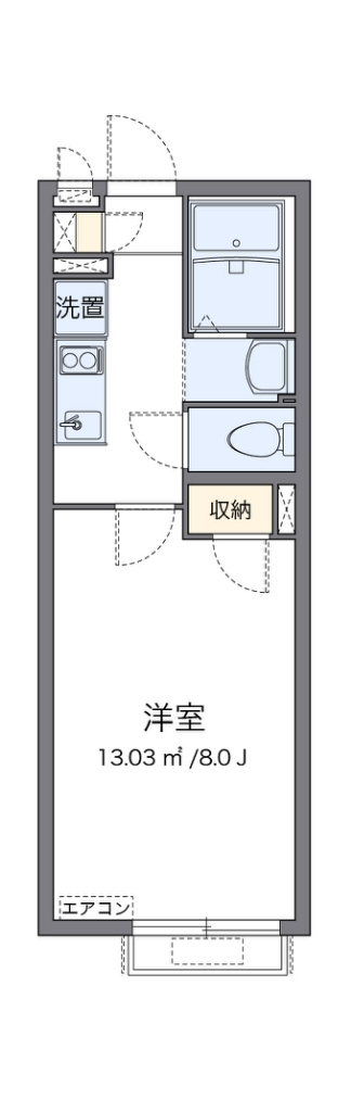 クレイノオトーニョ 205号室 間取り