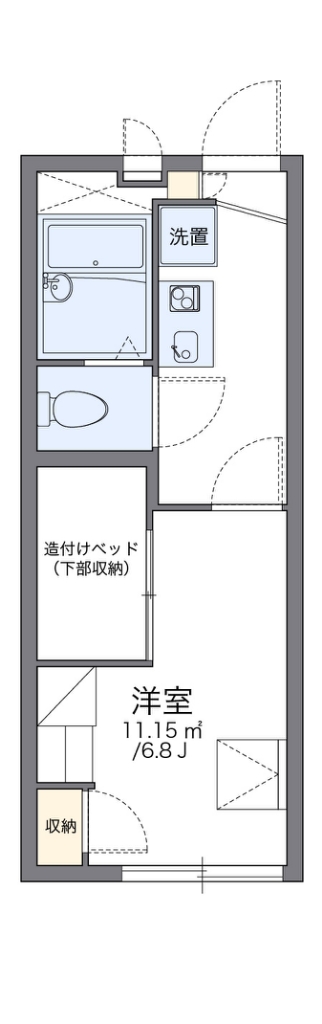 レオパレスグランツⅢ 103号室 間取り