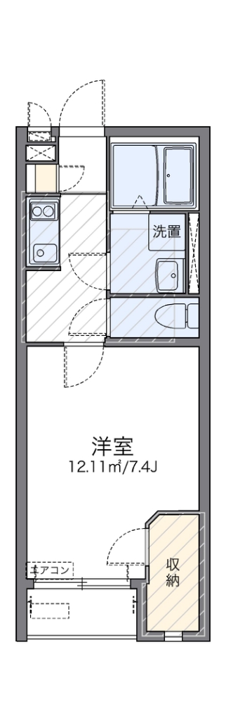 レオネクストアダチ 209号室 間取り