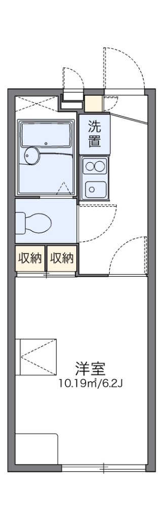 レオパレスＢｏｕｌｏｇｎｅ 202号室 間取り