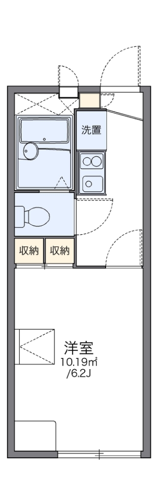 レオパレスステラ 102号室 間取り