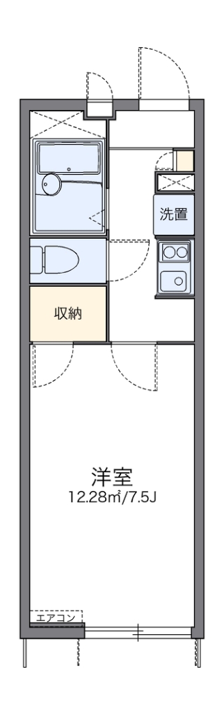 レオパレスＨＫ寿町 間取り図