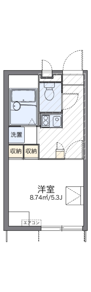 レオパレス山王 間取り図