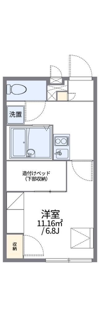 レオパレス泉 101号室 間取り